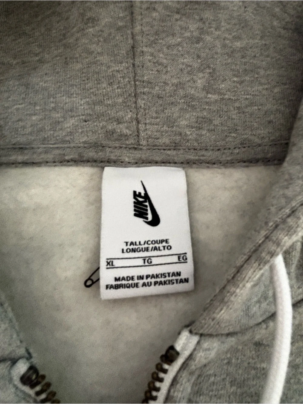 Men’s Nike Zip Hoodie Heavyweight Size Mens XL - Picture 3 of 6